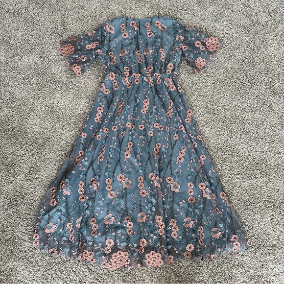 Baltic Born Blue and Pink Floral Maxi Dress - Picture 7 of 10